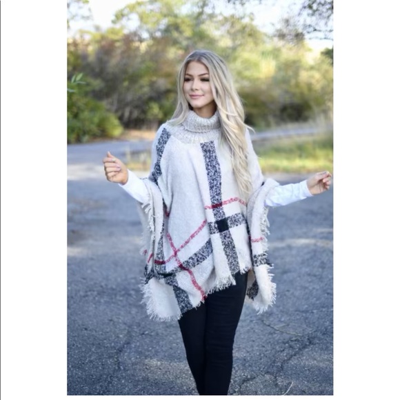 So Chic Boutique Sweaters - Turtleneck Poncho